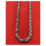 24in. Italy Sterling Silver Necklace 75.13 Grams