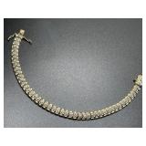 7in. Sterling Silver Bracelet 17.92 Grams