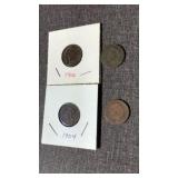1891, 1902, 1904, 1890? Indian Head Pennies