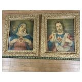 Antique Religious Framed Wall Art (glass damaged