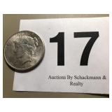 1925 PEACE SILVER DOLLAR