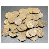 (50) Wheat Pennies