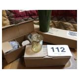 6 VOTIVE SIGNATURE CANDLE HOLDERS &