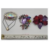 Costume Brooches...Very Nice