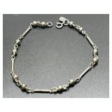 8.5in. Sterling Silver Bracelet 6.31 Grams