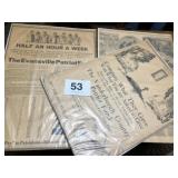 3 NEWSPAPER WWI PINUPS