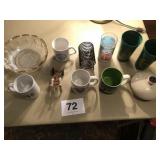 11 PCS GLASS, CAST, & PLASTIC