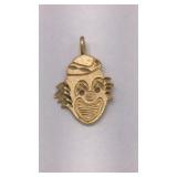 14k Clown Pendant 1.53g