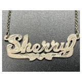 18in. Sterling Silver Sherry Necklace 5.39 Grams