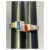 Sz.8 Sterling Silver Ring 2.34 Grams