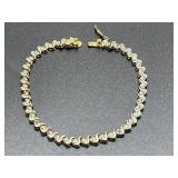7in. Sterling Silver Bracelet 10.10 Grams