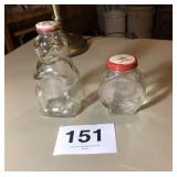 BEAR & CLOCK GLASS BANKS