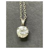 18in. Sterling Silver Necklace & Sterling Silver