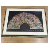 William R. Gatewood Lotus Fan Print Framed Wall