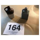 2 LITTLE STONEWARE JUGS