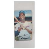 1970 Topps Hank Aaron Braves base ball card.