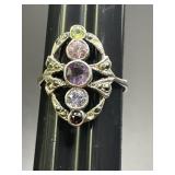 Sz.8.5 Sterling Silver Ring 3.30 Grams