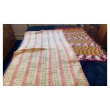 Crochet Throw and Baby Blanket like new