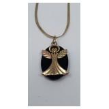 16in. 14k. Yellow Gold Necklace & Pendant 2.77