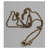 14in. 14k. 585 Yellow Gold Italy Necklace .98