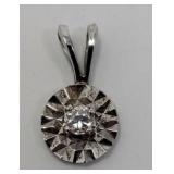 14k. White Gold Pendant .41 Grams