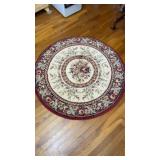 Floral Circle Rug 42 Inches Diameter