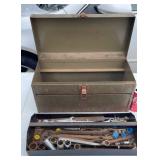 Metal Tool Box w Tolls