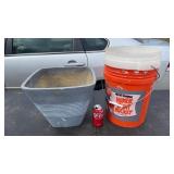 Planter Box and 5 Gallon Bucks x 2