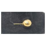 18k. Yellow Gold Earring .17 Grams