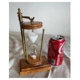 Brass Wood Sand Timer, ( needs end piece)