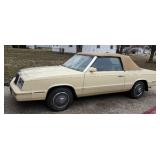 1982 Chrysler LeBaron Rag Top Front Wheel Drive,