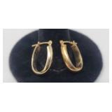 14.k Yellow Gold Earrings 1.23 Grams