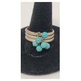 Sz.8.5. 925 CCO Sterling silver Rings 5.22 Grams