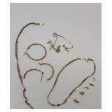 14k Yellow Gold Scrap Jewelry 6.95 Grams