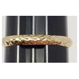 Sz.10.5 14k Yellow Turkish Gold Ring .74 Grams