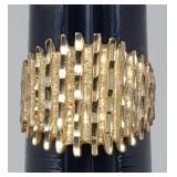 Sz.8.5 14k Yellow Gold Ring 4.83 Grams