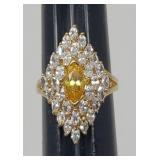 Sz.8 925 Sterling Silver Ring 6.64 Grams