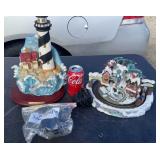 Christmas Electric Lighthouse and Train