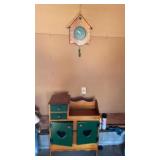 Heart Shaped Cabinet w Clock