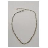 9in. Sterling Silver Bracelet 2.40 Grams