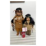 Porcelain Indian Dolls, Small Doll Crack on Face