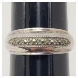 Sz.10.5 925 Sterling Silver Ring 3.00 Grams