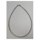 12in. 925 Sterling Silver Necklace 21.90 Grams
