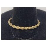 Sz.10.5 10k. Yellow Gold Ring 1.24 Grams