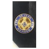 10k. Yellow Gold Masonic 50yr. Member Pin 1.47