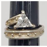 Sz.7 925 Sterling Silver Ring 6.79 grams