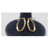 14k. Yellow Gold Earrings .67 Grams