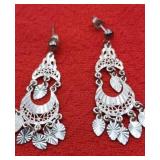 .925 Sterling Turkey Earrings 4.81g 0