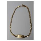 7in. 14k. Yellow Gold Bracelet 1.71 Grams