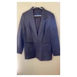 Denim and Co Soft Leather Coat Med